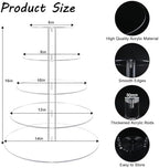 5 Tier Cupcake Stand, Large Round Acrylic Cupcake Tower for Wedding - Image 7