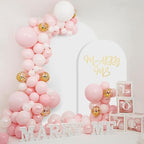 SuuWoee Wedding Arch Backdrop Stand Set of 2 With White Cover (6FT+5FT) - Image 7
