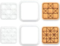 BAKERLOGY Set of 2 Quilt Block Mini Cookie Cutters & Stamps Set – Ohio Star & Ribbon Star Geometric Patchwork Biscuit Cutters for Cookies, Fondant, Cake Decoration & Crafts by Bakerlogy