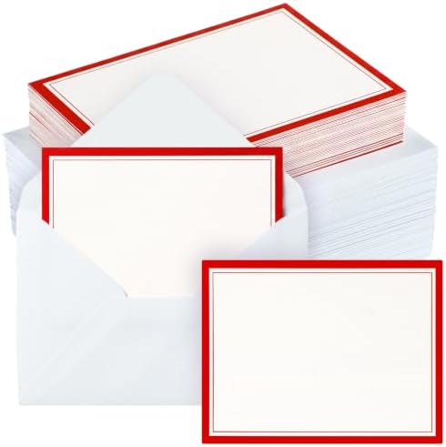 AmazingSpark 200 Kit Panel Blank Cards with Envelopes Bulk 4 x 5'' by Unknown