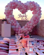 7.2ft Heart-Shaped Metal Balloon Arch Kit for Weddings Valentine's Day Proposals Engagements & Birthdays, Elegant Heart Arch Stand with Base for Ceremony Backdrops & Party Decorations - Image 5