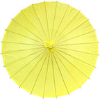Koyal Wholesale 32" Yellow Paper Parasol Umbrella 4 Pack, Large Paper Umbrella Bulk, Paper Parasol Wedding Umbrellas, Yellow Parasol Umbrella Bridal Party Decor Photo Props, Sun Parasols for Shade - Image 5