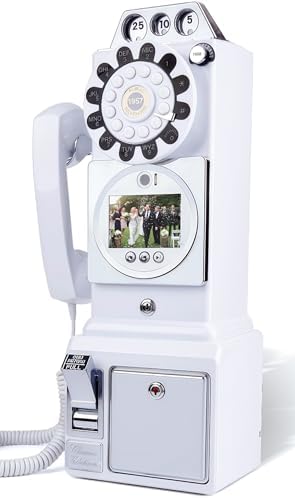 RetroVox Video & Audio Guest Book Wedding Phone Guestbook Creative Easy to Use & Fun Engagements Anniversaries Baby Showers Graduation (B Pure White) by ChooseaFunAudioGuestbookforYourEvent