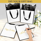 Addblu 50 Pack Bulk Luxury Gift Bags with Handles & 50 Tissue Papers - Image 4
