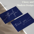 Thank You Cards | Bulk Greeting Cards | 100 Pack (Navy Blue) - Image 6
