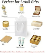 Aosric Smll White Gift Bags with Tissue Paper, 30 Pack, 6x3x8 In - Image 3