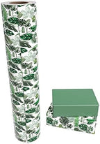 WRAPAHOLIC 30 Inch Reversible Wrapping Paper - 30 Inch X 100 Feet Jumbo Roll Green Monstera Leaf Design, Perfect for Birthday, Party, Baby Shower and More Occasions - Image 2