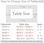 Light Blue White Gingham Ruffle Table Cloth Rectangular 102"x60" - Image 2