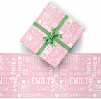 AOFUN Wrapping Paper Birthday Happy Anniversary Wrapping Paper Wrapping Paper Birthday Cute Birthday Wrapping Paper With Name Logo 5 Rolls 58" x 23" - Image 2