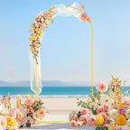FOTSHARER 7.2FT Arch Stand with Red Arches Cover Set Metal Arch Backdrop Stands and Arched Stand Cover Balloon Wedding Backdrop Arch Covers for Birthday Party Baby Shower Ceremony Banquet Decor - Image 2