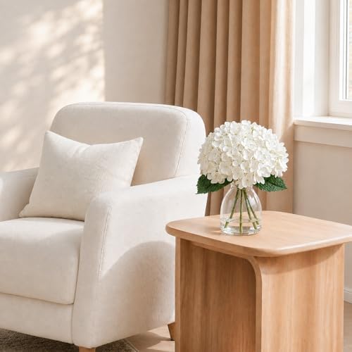 Hydrangea Artificial Flowers in Vase Fake Flowers for Home Decor - Image 4