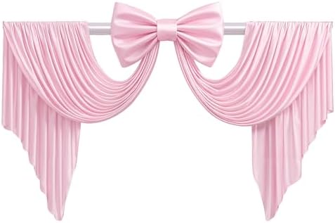 Big Pink Bow for Backdrop Giant Bows Birthday Party Decorations Large Giant Bow Decor, Pink Giant Satin Bow Decoration for Wedding Baby Shower Birthday Photo Booth Arch Wall Decor 24"x16" by HBBMAGIC
