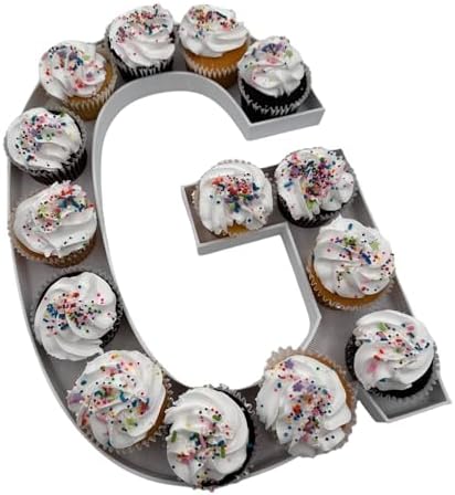 12" or Large 16" Reusable Durable Plastic Charcuterie Fillable Number Boxes Letter Boxes for Birthday Party Anniversary Charcuterie Tray (G - 16" Size) by CustomDesign