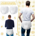 8 Sets Bottle Chug Baby Shower Games Juegos Para Plastic Baby Bottles Bibs Disposable Diapers Gender Reveal Games Baby Changing Diaper Race Game Decoration (Beige) - Image 4
