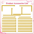 Wokceer Square Wedding Arch Backdrop Stand Gold Metal Arch 7.2FT x 7.2FT - Image 4