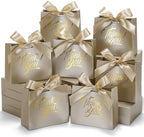 DOYIDE 120 Pack Small Thank You Gift Bags, Party Favor Bags with Bow Ribbon by DOYIDE