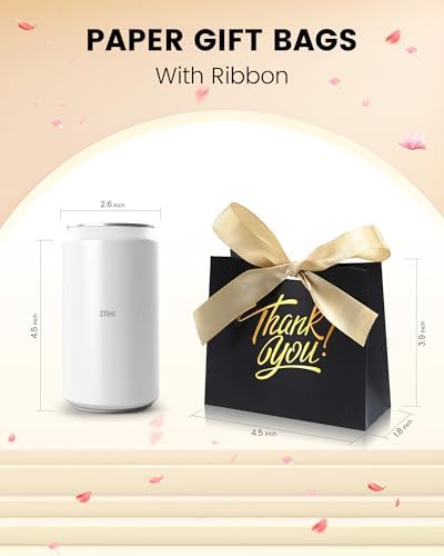 DOYIDE 200 Pack Small Thank You Gift Bags, Party Favor Bags with Bow Ribbon - Image 3