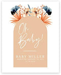Andaz Press Custom Large Baby Shower Welcome Sign, 16" x 20", Neutral Boho Arch Personalized Canvas Welcome Sign, Signage Gender-Neutral Canvas Sign for Baby Sprinkle, Fall Baby Shower Decorations by AndazPress