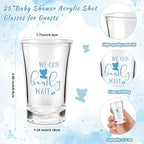 Blushtier 25 Sets Baby Shower Shot Glass Bottle Opener, Blue,Bear Boy - Image 2