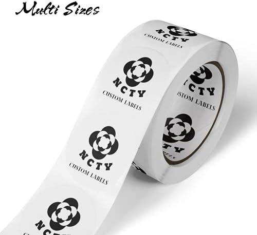 150 Custom Circle Roll BOPP Labels,Custom Sticker, Custom Text, Image, Logo Sticker for Business, Party, Wedding and Baby Shower Gloss/Matte Finish (2 inch Circle), ?Gloss/Matte Finish - Image 3