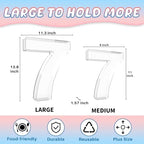 13.8" Extra Large Acrylic Number Charcuterie Board Box, Reusable Fillable Number Cake Candy Dish Display Serving Tray for Birthday Anniversary Party Decoration (7) - Image 2