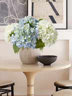 ZYTUYO 2PCS White & 2PCS 20" Light Blue Hydrangea Artificial Flowers Real Touch Faux Hydrangeas with Long Stem for Spring Home Decor Baby Shower Floral Arrangement Kitchen Party Wedding Xmas Decor - Image 3