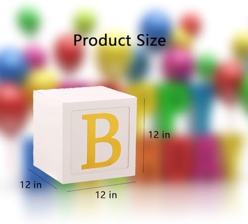 Decorative Balloon Boxes with Letters Easy Installation Blocks Box for Birthday Party Wedding Baby Shower Decorations - Image 3