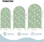 Silly Goose Arch Backdrop Cover for Baby Shower 7.2FT Green Stretchy Arched Cover 1st Baby Birthday Party Decorations - Image 4