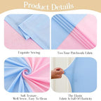 Pink Blue Arch Backdrop Covers 7.2FT 6FT Party Gender Reveal Wedding Arch Covers Stretchy Backdrop Set of 2 Baby Shower Bridal Shower Photo Birthday Spandex Light Blue Arch Cover - Image 4
