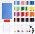 Jetec 60 Set Inkless Hand Footprint Paw Print Kit Ink Pad, 12 Colors by Jetec