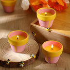 Conelist 48 Sets Bee Themed Candle Set for Baby Shower Party Favors Cute Honey Jar Candle with Thank You Tags Organza Bags Baby Shower Gifts for Guest Gender Reveal Party Decoration Gifts (Pink) - Image 6