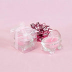 Lunaura 12 pcs Scented Baby Powder Pink Glass Baby Carriage Container Candles, Palm Wax Candle, Baby Shower Gifts, Decorative Accent, Home Décor, Memory Keepsake, Party Favors, Centerpieces by MEGA+CANDLES