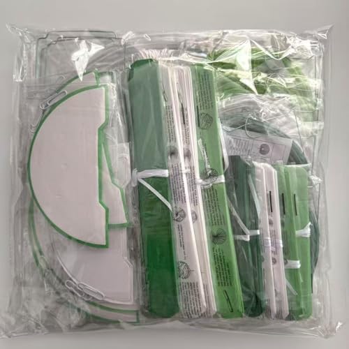 WOLHOWLTD 33 Pcs Green White Paper Lanterns, Pompoms, Honeycomb Decorations for St. Patrick's,Safari,Jungle,Dinosaur Theme Birthday Home Party Decoration(Green White) - Image 5