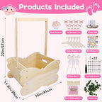 Wooden Baby Shower Crate Closet, Baby Shower Basket - Image 5