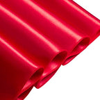 6 Pack Satin Table Cover Rectangle, Red, 60 x 120 Inches - Image 2