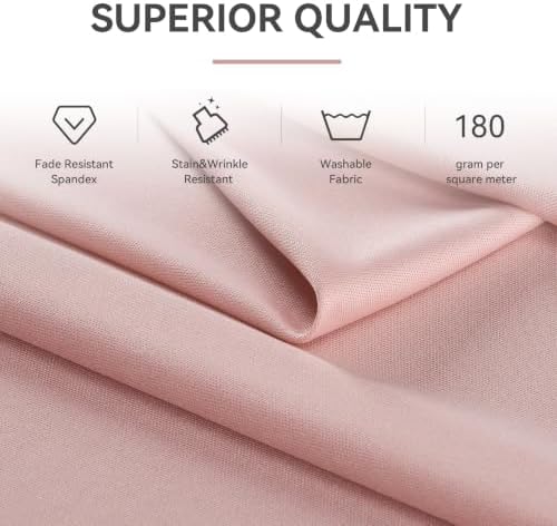 10 ft x 20 ft Dusty Pink Backdrop Curtains for Parties, Wrinkle Free Dusty Pink Photography Backdrop Drapes for Wedding Boys Birthday Baby Shower Bridal Shower Party - Image 7
