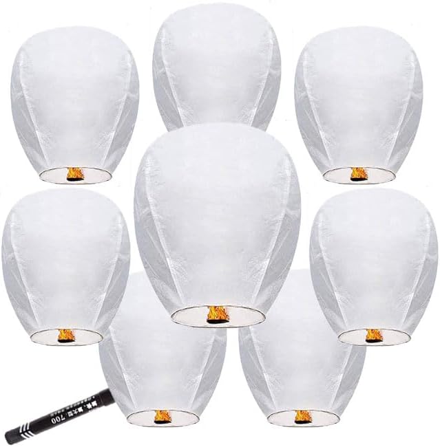 30 Pcs White Paper Lanterns Assembling and Hanging These Paper Lanterns for Beach Ball Sports Parties is Hassle - Free. Equipped with a C - Shaped Clip, Enabling Quick Setup. by Unknown