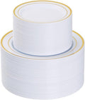 Goodluck 200PCS Gold Plastic Plates, Heavy Duty Disposable Gold Plates by GoodLuck