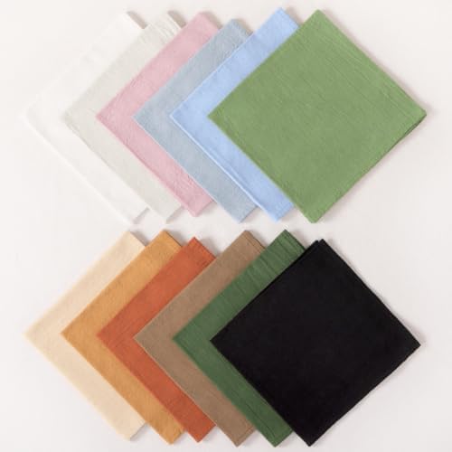 Cloth Napkins Fall Washable Reusable Linen Wedding Party Home Table Decor - Image 6
