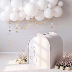 Wenqik Arched Acrylic Wedding Card Box with Beige Writable Standee - Image 6
