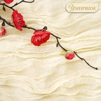12 Pack Cheesecloth Table Runner 35 x 120 inch Long Boho Cheese Cloth Gauze Table Runners Cream Semi Sheer Table Runner for Wedding Decor, Bridal Shower, Birthday Party (Ivory) - Image 3