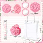 Daifunli 6 Set Pink Flower Floral Baby Shower Prize Gift for Winner Guest - Image 3