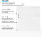 LUXPaper A7 Invitation Envelopes | Peel & Press | 5 1/4" x 7 1/4" | Bright White | 80lb. Text | 500 Qty - Image 7