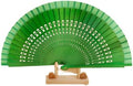 Personalized Sandalwood Fan Wedding Favors&Birthday Gifts&Christmas Gift Custom Wooden Fans Party Favor Bridal Shower Gifts (Green,20 pcs) by jifu