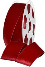 Morex Ribbon Nylvalour Velvet Ribbon, Nylon, 1 1/2 inches by 11 Yards, Scarlet, Item 01240/10-644, 1 1/2" by 11 yd, by MorexRibbon