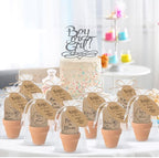 Reallnaive 24 Sets Baby Shower Party Favors Seed Packets Baby in Bloom - Image 5