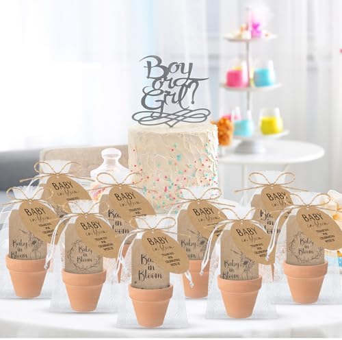 Reallnaive 24 Sets Baby Shower Party Favors Seed Packets Baby in Bloom - Image 5