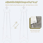 60” H White Easel Stand for Sign Metal Adjustable - Image 5
