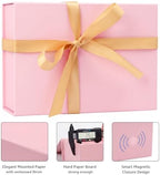 LIFELUM Pink Wedding Gift Box with Magnetic Lid for Presents, 9.5"x7"x3.5" - Image 5
