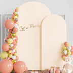 Wokceer Arch Backdrop Cover 7.2FT, 6FT Beige Arch Covers Stretchy Backdrop - Image 4